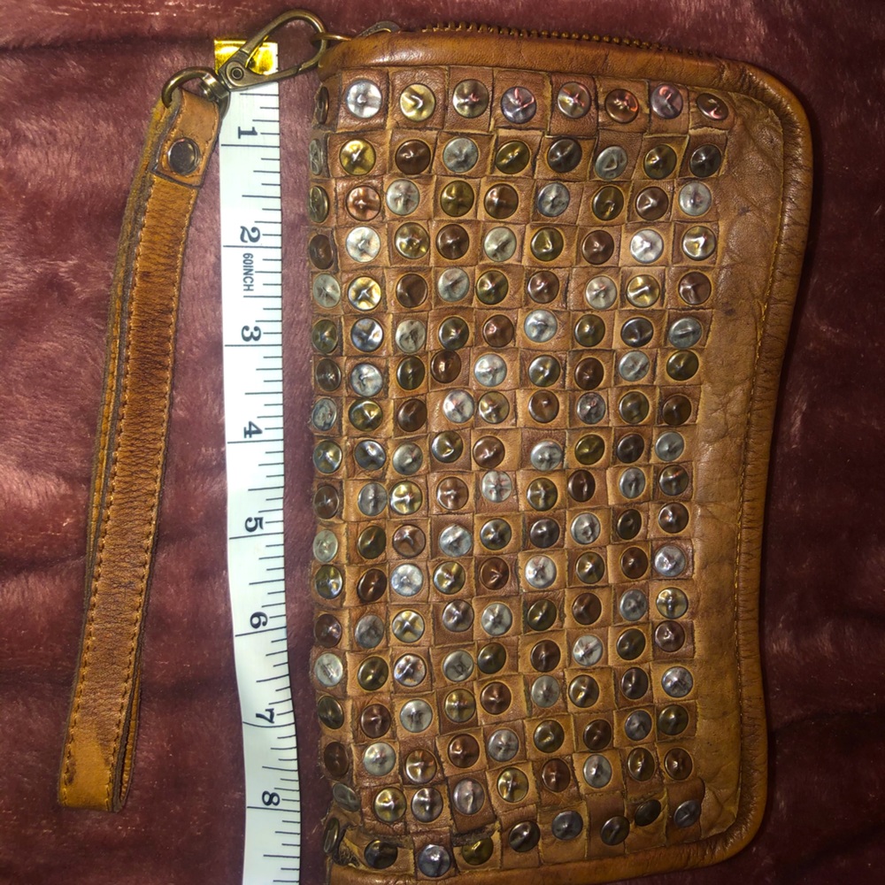 Studded Genuine Leather Wallet